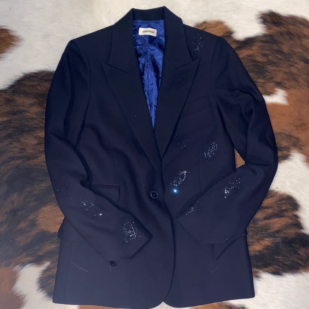 Zadig &. Voltaire navy sequin blazer